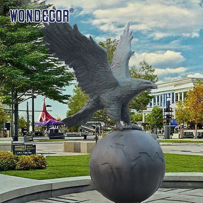 Bronze Bald Eagle Sitting on Tree