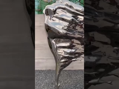 আউটডোর গার্ডেন নকল মেটাল ভাস্কর্য বিমূর্ত মহিলাদের স্টেইনলেস স্টিল ভাস্কর্য